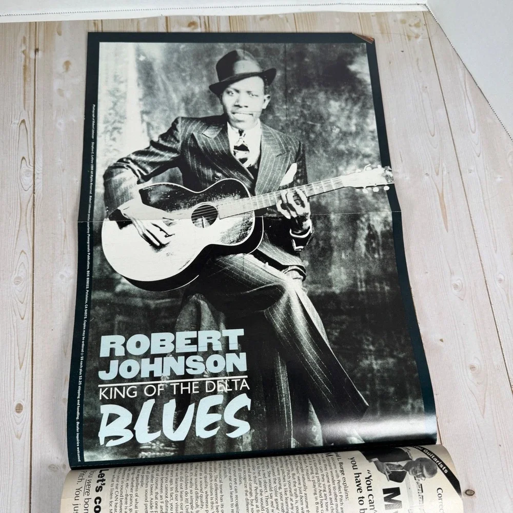 Guitar World Sept 1990 Blues Power Robert Johnson Poster Hendrix (B)